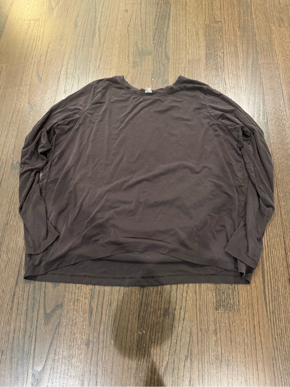 Athleta Women's Long-Sleeve Crewneck Shirt — Dark Brown